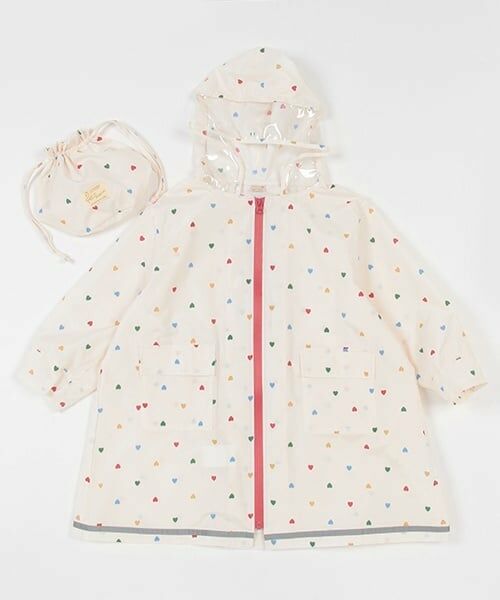 petit main / プティマイン その他アウター | アソートレインコート（オフ ホワイト）