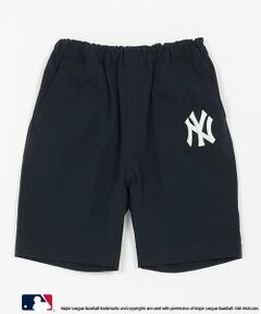 petit main / プティマイン ショート・ハーフ・半端丈パンツ | 【MLB】ロゴ刺しゅうハーフパンツ