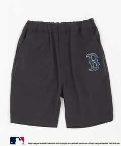 petit main / プティマイン ショート・ハーフ・半端丈パンツ | 【MLB】ロゴ刺しゅうハーフパンツ