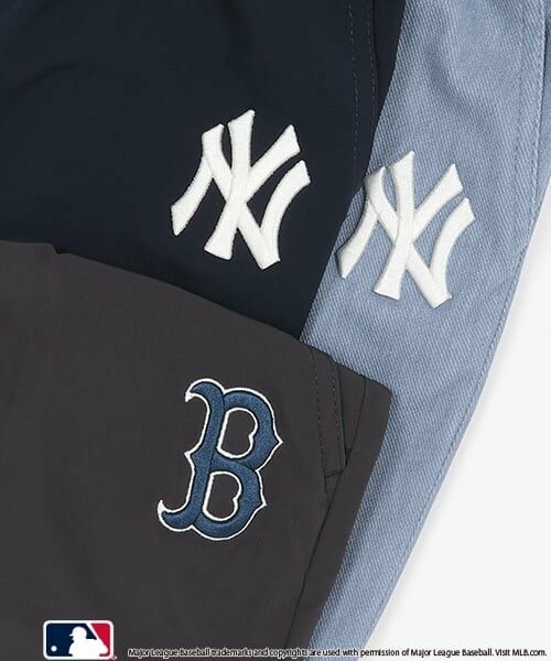 petit main / プティマイン ショート・ハーフ・半端丈パンツ | 【MLB】ロゴ刺しゅうハーフパンツ | 詳細4