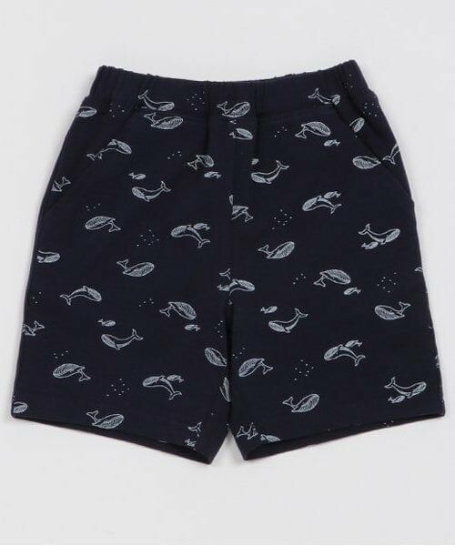 petit main / プティマイン ショート・ハーフ・半端丈パンツ | 【プティプラ】BOYSカットショーパン（紺）