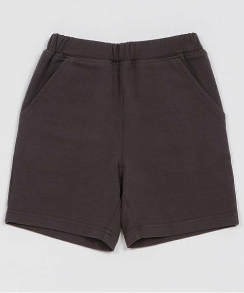 petit main / プティマイン ショート・ハーフ・半端丈パンツ | 【プティプラ】BOYSカットショーパン（チャコール）