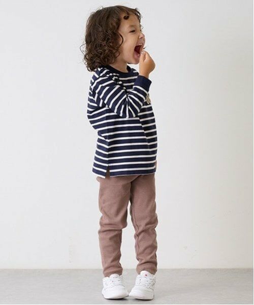 petit main / プティマイン レギンス・スパッツ | 【プティプラ】BOYS10分丈レギンス（茶）