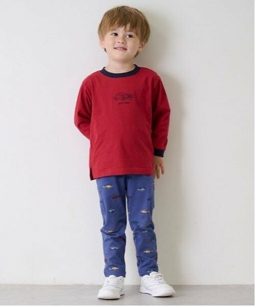 petit main / プティマイン レギンス・スパッツ | 【プティプラ】BOYS10分丈レギンス（インク ブルー）