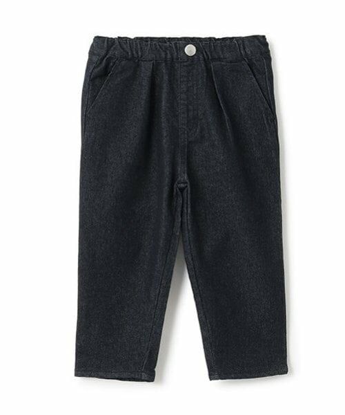 petit main / プティマイン その他パンツ | デニム風タックテーパードパンツ | 詳細13