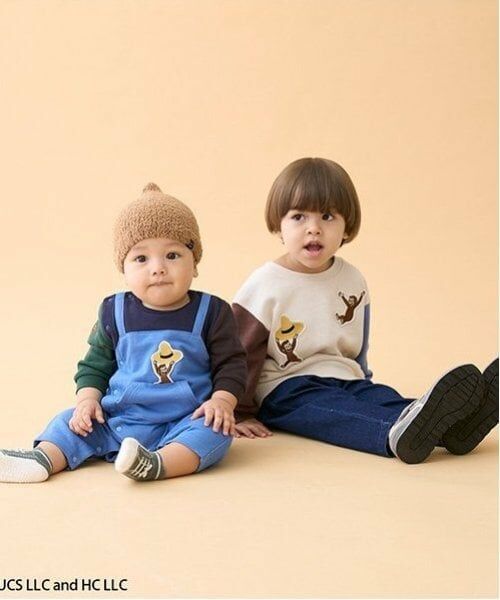 petit main / プティマイン その他パンツ | デニム風タックテーパードパンツ | 詳細3