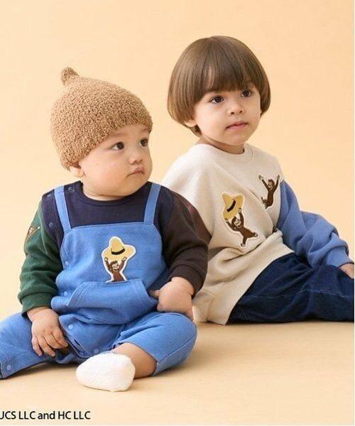 petit main / プティマイン その他パンツ | デニム風タックテーパードパンツ | 詳細4