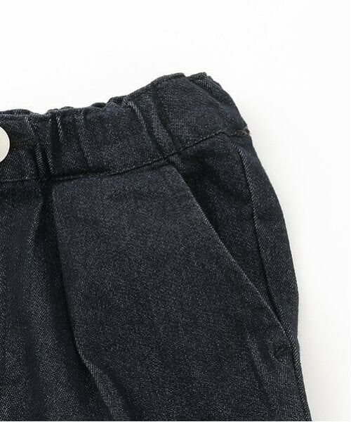 petit main / プティマイン その他パンツ | デニム風タックテーパードパンツ | 詳細8