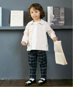 petit main / プティマイン その他パンツ | チェックストレッチテーパードパンツ