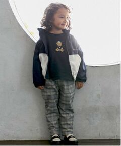 petit main / プティマイン その他パンツ | チェックストレッチテーパードパンツ