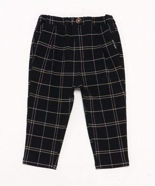 petit main / プティマイン その他パンツ | チェックストレッチテーパードパンツ | 詳細10