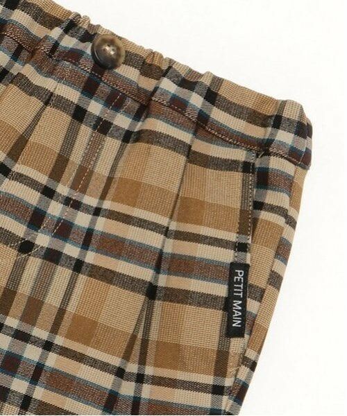 petit main / プティマイン その他パンツ | チェックストレッチテーパードパンツ | 詳細4