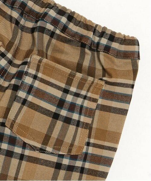 petit main / プティマイン その他パンツ | チェックストレッチテーパードパンツ | 詳細6