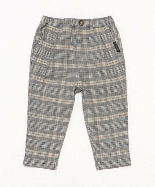 petit main / プティマイン その他パンツ | チェックストレッチテーパードパンツ | 詳細9