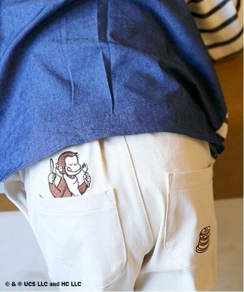 petit main / プティマイン その他パンツ | 【おさるのジョージ】刺しゅうパンツ | 詳細3