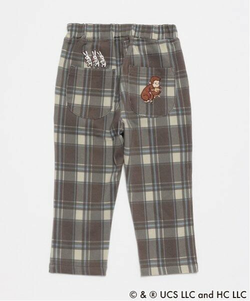 petit main / プティマイン その他パンツ | 【おさるのジョージ】刺しゅうパンツ（茶）