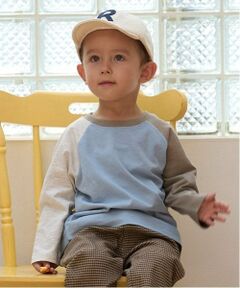 petit main / プティマイン Tシャツ | 【オーガニック】配色ラグランTシャツ