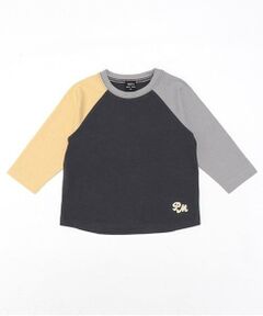 petit main / プティマイン Tシャツ | 【オーガニック】配色ラグランTシャツ