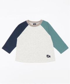 petit main / プティマイン Tシャツ | 【オーガニック】配色ラグランTシャツ