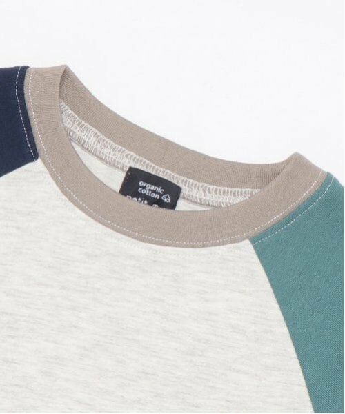 petit main / プティマイン Tシャツ | 【オーガニック】配色ラグランTシャツ | 詳細10