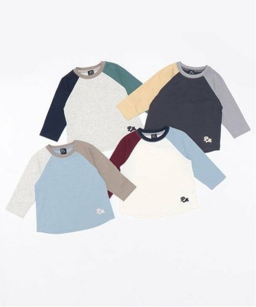 petit main / プティマイン Tシャツ | 【オーガニック】配色ラグランTシャツ | 詳細15