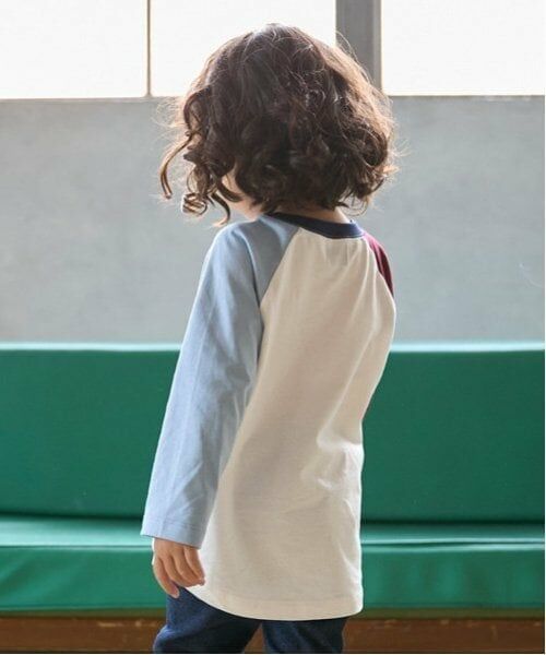 petit main / プティマイン Tシャツ | 【オーガニック】配色ラグランTシャツ | 詳細2