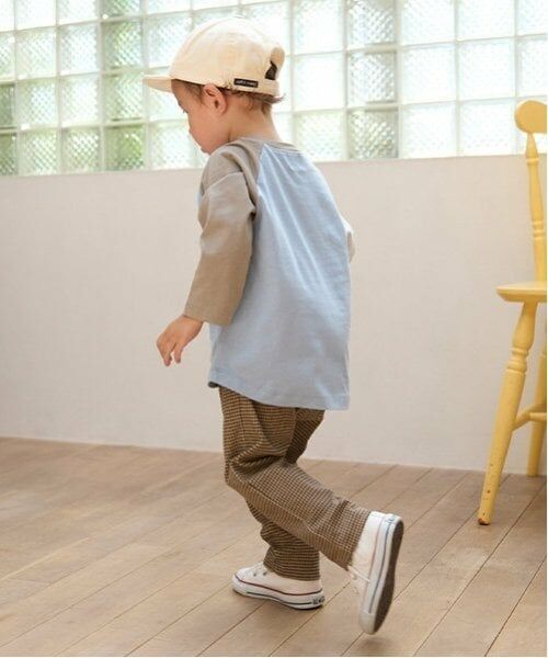 petit main / プティマイン Tシャツ | 【オーガニック】配色ラグランTシャツ | 詳細6