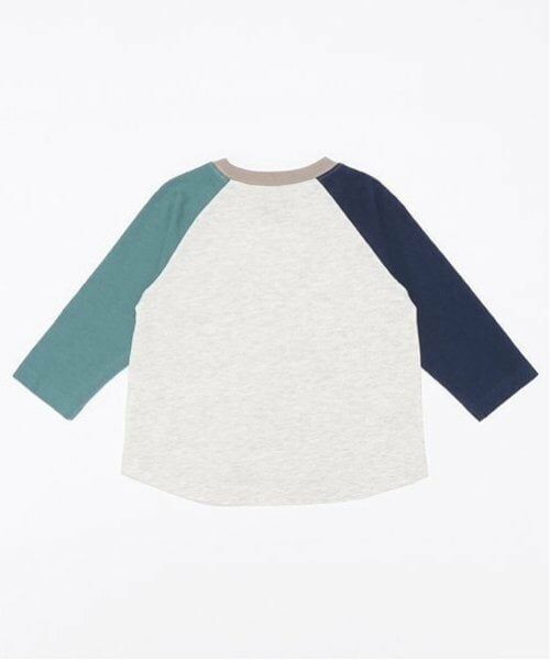 petit main / プティマイン Tシャツ | 【オーガニック】配色ラグランTシャツ | 詳細9