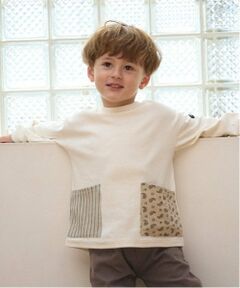 petit main / プティマイン Tシャツ | 【オーガニック】柄ポケットTシャツ