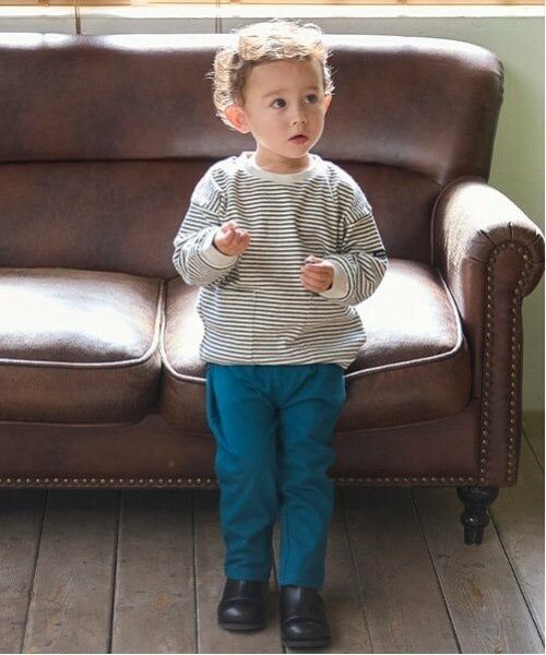 petit main / プティマイン Tシャツ | 【オーガニック】柄ポケットTシャツ | 詳細1