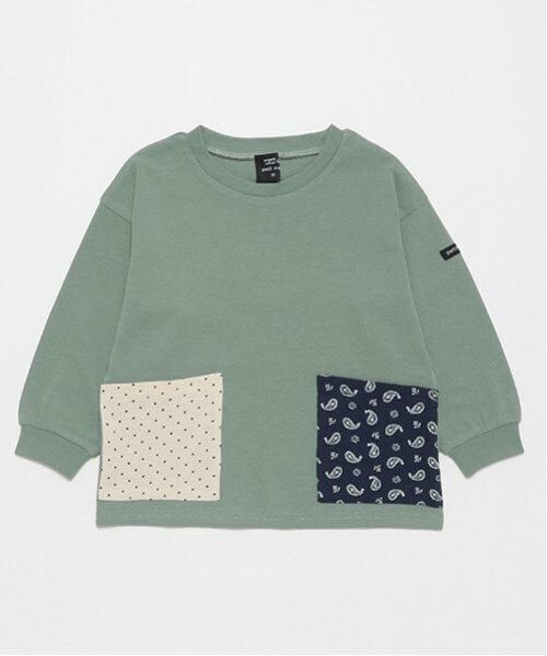 petit main / プティマイン Tシャツ | 【オーガニック】柄ポケットTシャツ | 詳細9