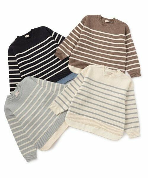 petit main / プティマイン ニット・セーター | 【ウォッシャブル】ボーダーニット | 詳細6