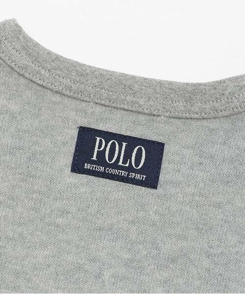 petit main / プティマイン Tシャツ | 【POLO BCS】ロゴアップリケ長袖Tシャツ | 詳細7