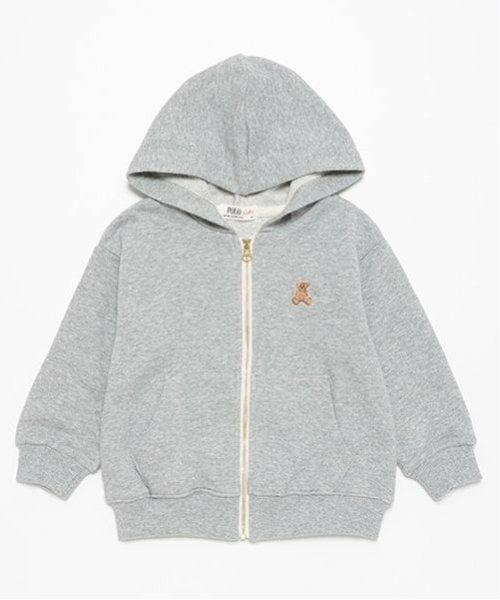 petit main / プティマイン パーカー | 【POLO BCS】ジップアップパーカー(キッズサイズ)（トップ グレー）