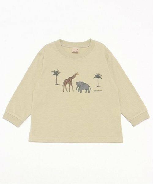 petit main / プティマイン Tシャツ | 【プティプラ】BOYS長袖Tシャツ(イエロー グリーン)