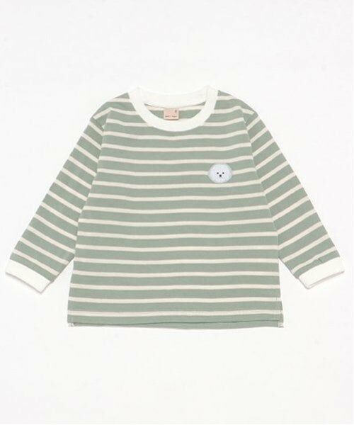 petit main / プティマイン Tシャツ | 【プティプラ】BOYS長袖Tシャツ(エメラルド グリーン)