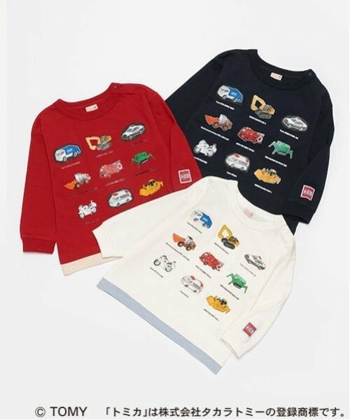 petit main / プティマイン Tシャツ | 【TOMICA】トミカ集合長袖Tシャツ | 詳細10