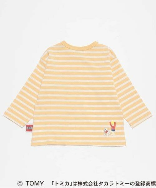 petit main / プティマイン Tシャツ | 【TOMICA】ボーダーアップリケ長袖Tシャツ | 詳細1