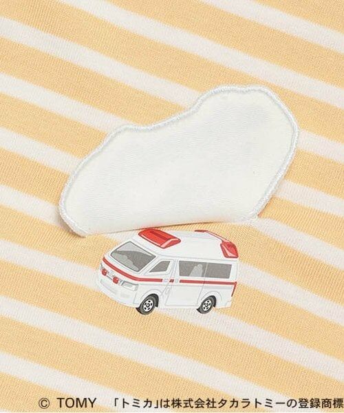 petit main / プティマイン Tシャツ | 【TOMICA】ボーダーアップリケ長袖Tシャツ | 詳細6