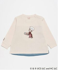 petit main / プティマイン Tシャツ | 【おさるのジョージ】グラフィック長袖Tシャツ