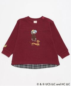 petit main / プティマイン Tシャツ | 【おさるのジョージ】グラフィック長袖Tシャツ