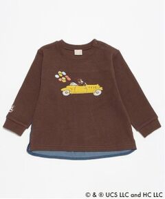 petit main / プティマイン Tシャツ | 【おさるのジョージ】グラフィック長袖Tシャツ