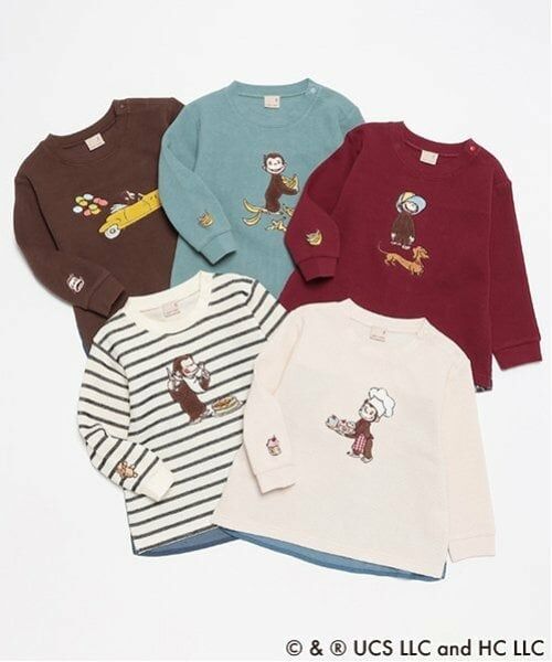 petit main / プティマイン Tシャツ | 【おさるのジョージ】グラフィック長袖Tシャツ | 詳細17