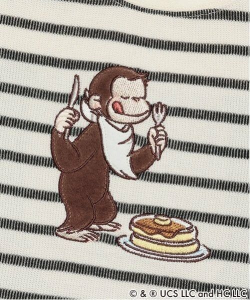 petit main / プティマイン Tシャツ | 【おさるのジョージ】グラフィック長袖Tシャツ | 詳細7