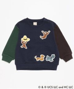 petit main / プティマイン スウェット | 【おさるのジョージ】ワッペントレーナー