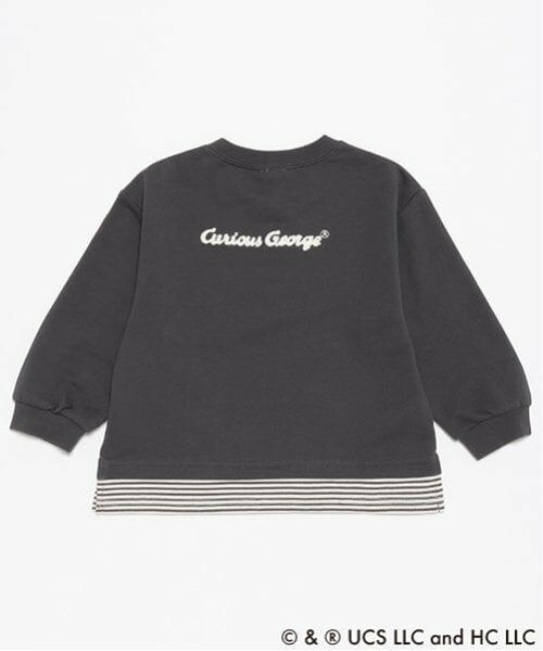 petit main / プティマイン Tシャツ | 【おさるのジョージ】サガラハート長袖Tシャツ | 詳細1