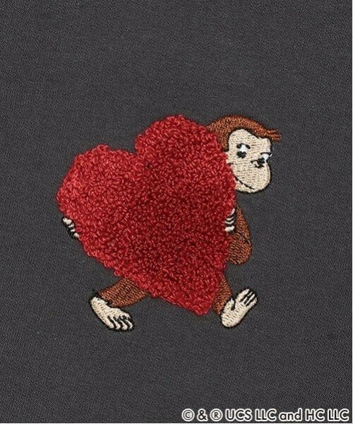 petit main / プティマイン Tシャツ | 【おさるのジョージ】サガラハート長袖Tシャツ | 詳細3