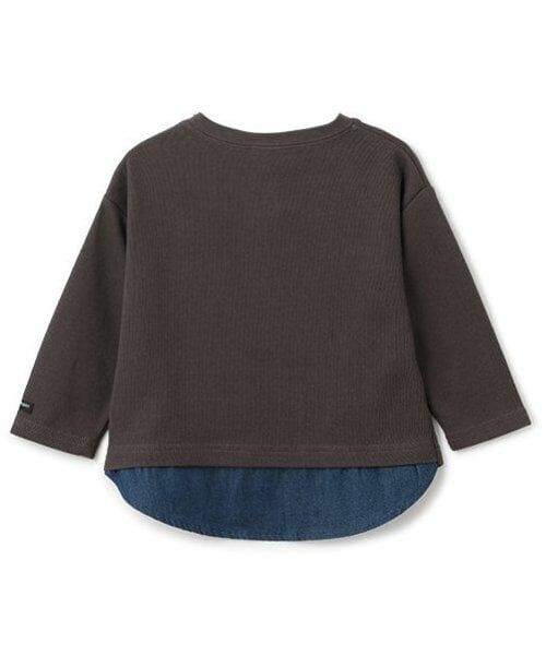 petit main / プティマイン Tシャツ | ABCアップリケ長袖Tシャツ | 詳細2