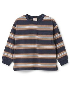 petit main / プティマイン Tシャツ | マルチボーダーTシャツ