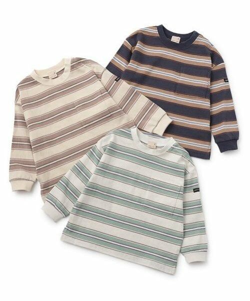 petit main / プティマイン Tシャツ | マルチボーダーTシャツ | 詳細9